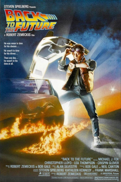 carátula de la película regreso al futuro